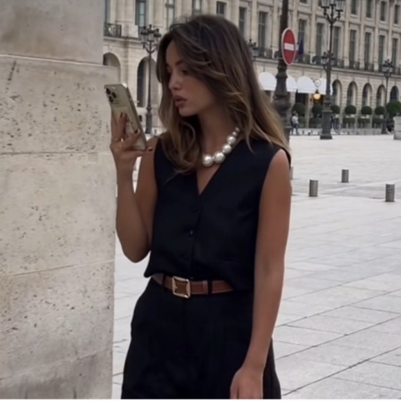 ZARA MAXI Faux PEARL NECKLACE NWT - Picture 6 of 10